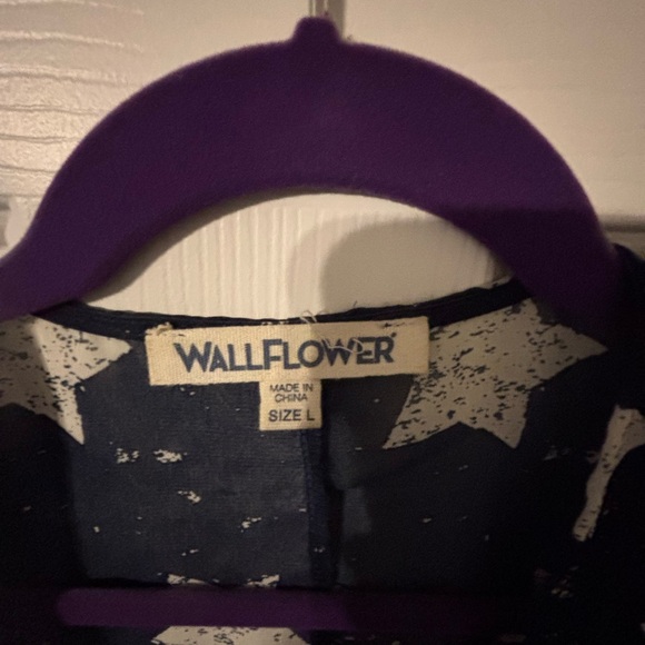 Wallflower Navy and White Star and Stripes Kimono - Picture 4 of 6